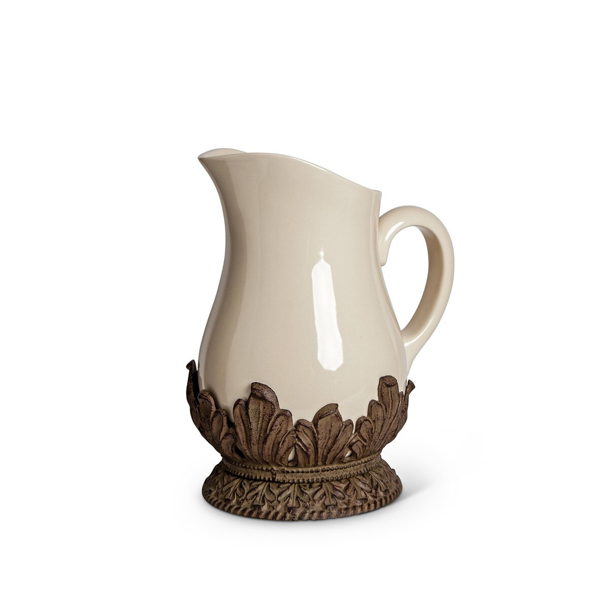 Acanthus Stoneware Pitcher