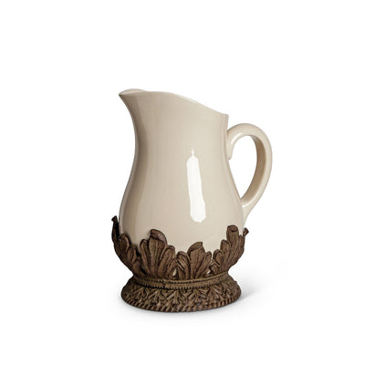 Acanthus Stoneware Pitcher