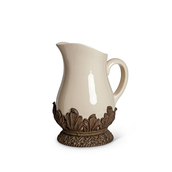 Acanthus Stoneware Pitcher