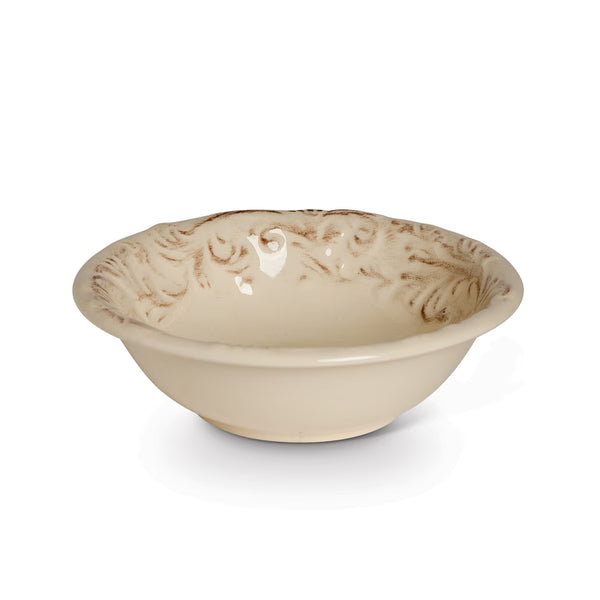 Acanthus Stoneware Salad Bowls, Set of 4