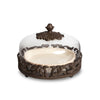 Acanthus Stoneware Pie Server with Dome
