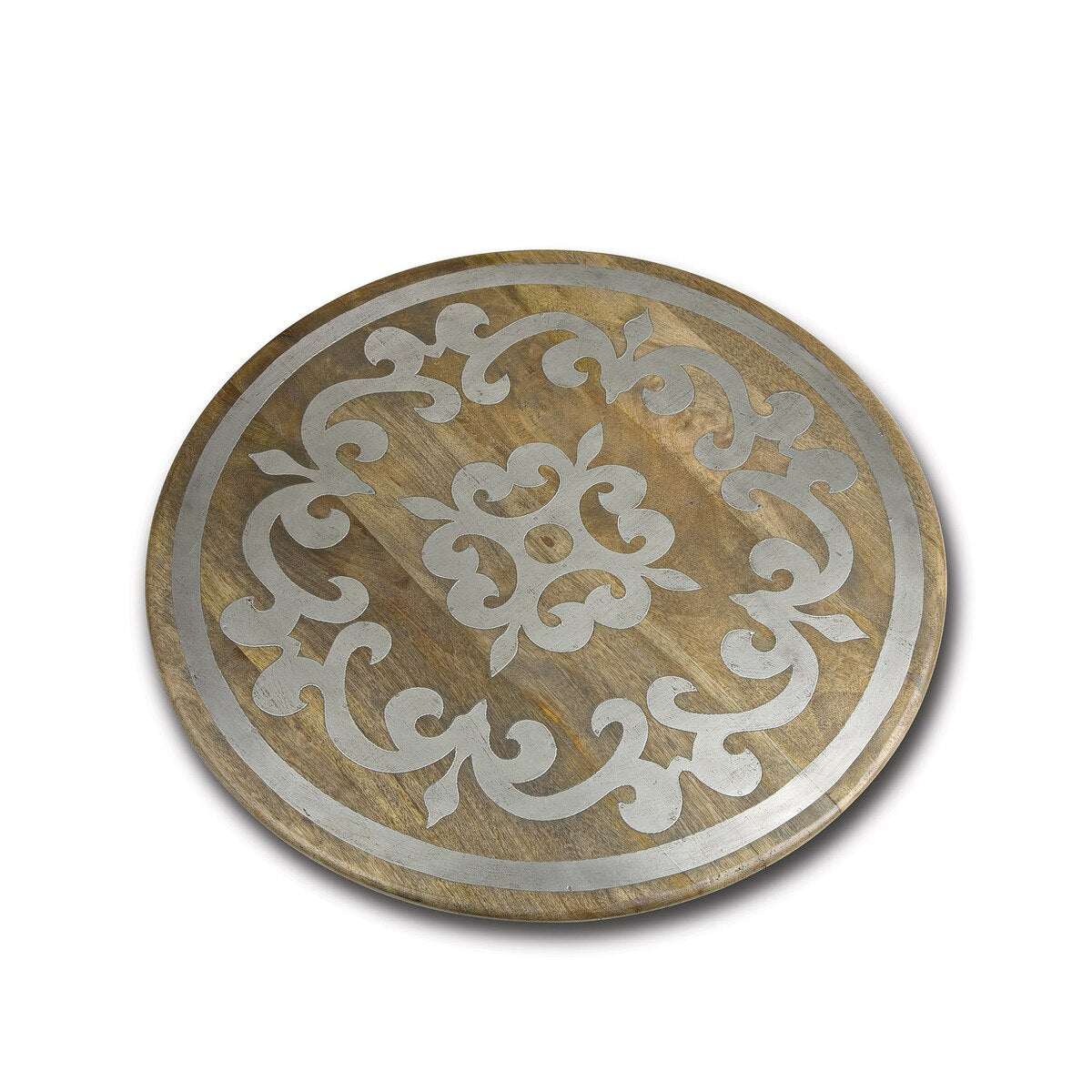 Heritage Inlay Wood Lazy Susan, 22