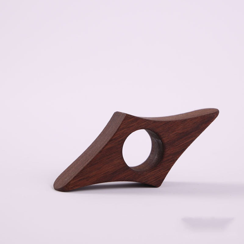 Solid wood book press reading and page pressing finger ring single handed wooden bookmark beech wood book pressing finger buckle