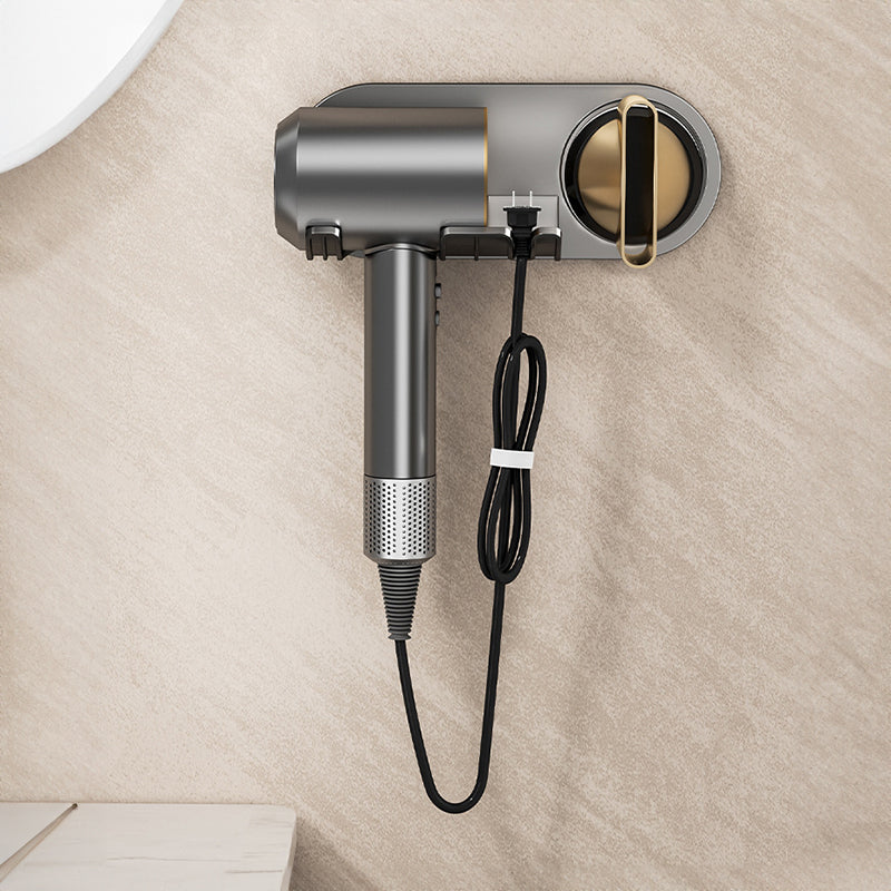 No - drill Magnetic Hair Dryer Wall Mount. Synthetic plastic, for Dyson/Leihen/Kexi. Colors: gray & white
