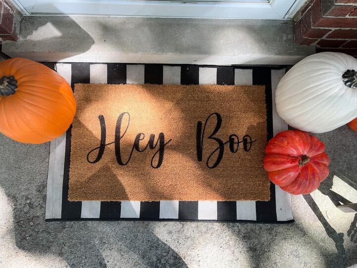 Hey Boo Coir Doormat