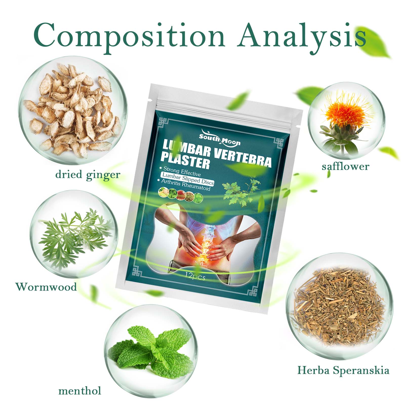 Lumbar Vertebra Plaster, Relieve Lumbar Stiffness, Swelling And Pain Lumbar Disc Protruding Muscles And Bones Care Patch