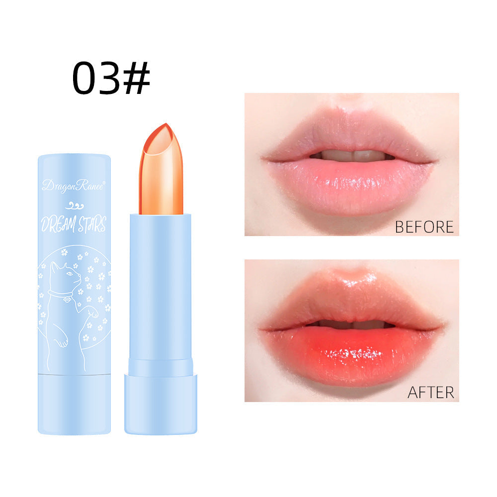 Color-Changing Lipstick Long-Lasting Moisturizing Not Easy To Decolorize Not Easy To Dip In The Cup Waterproof And Moisturizing Aloe Jelly Lipstick