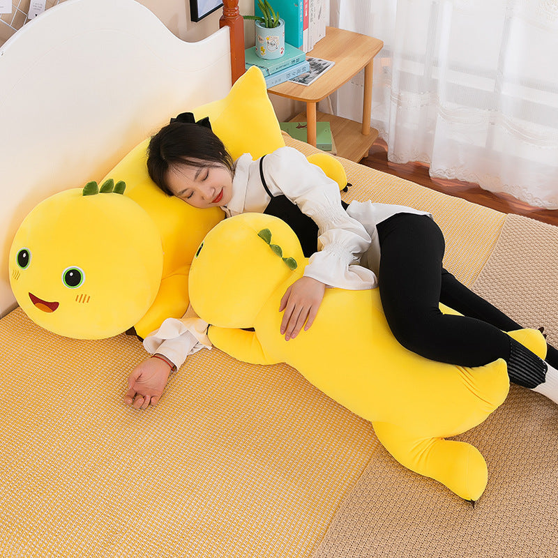 Party style Milk Dragon Plush Toy Doll Long Milk Dragon Doll Bedhead Hugging Sleeping Doll