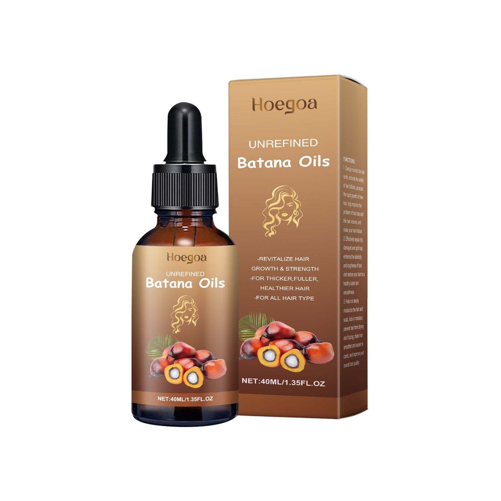 Batana Hair Care Oil Repair Dry And Irritated Hair, Moisturize Scalp And Smooth Daily Massage Hair Care Oil