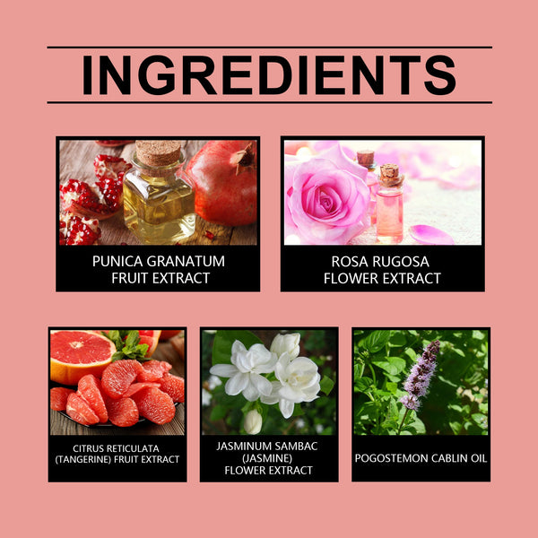 Eau De Parfum Travel Spray, Long-Lasting Light Fragrance Fresh Floral Rose Charm Jasmine Fragrance