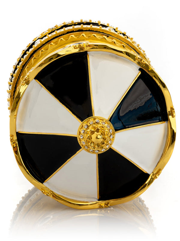 Black Musical Carousel with Spinning Royal Horses - Gifts for You 'n Me