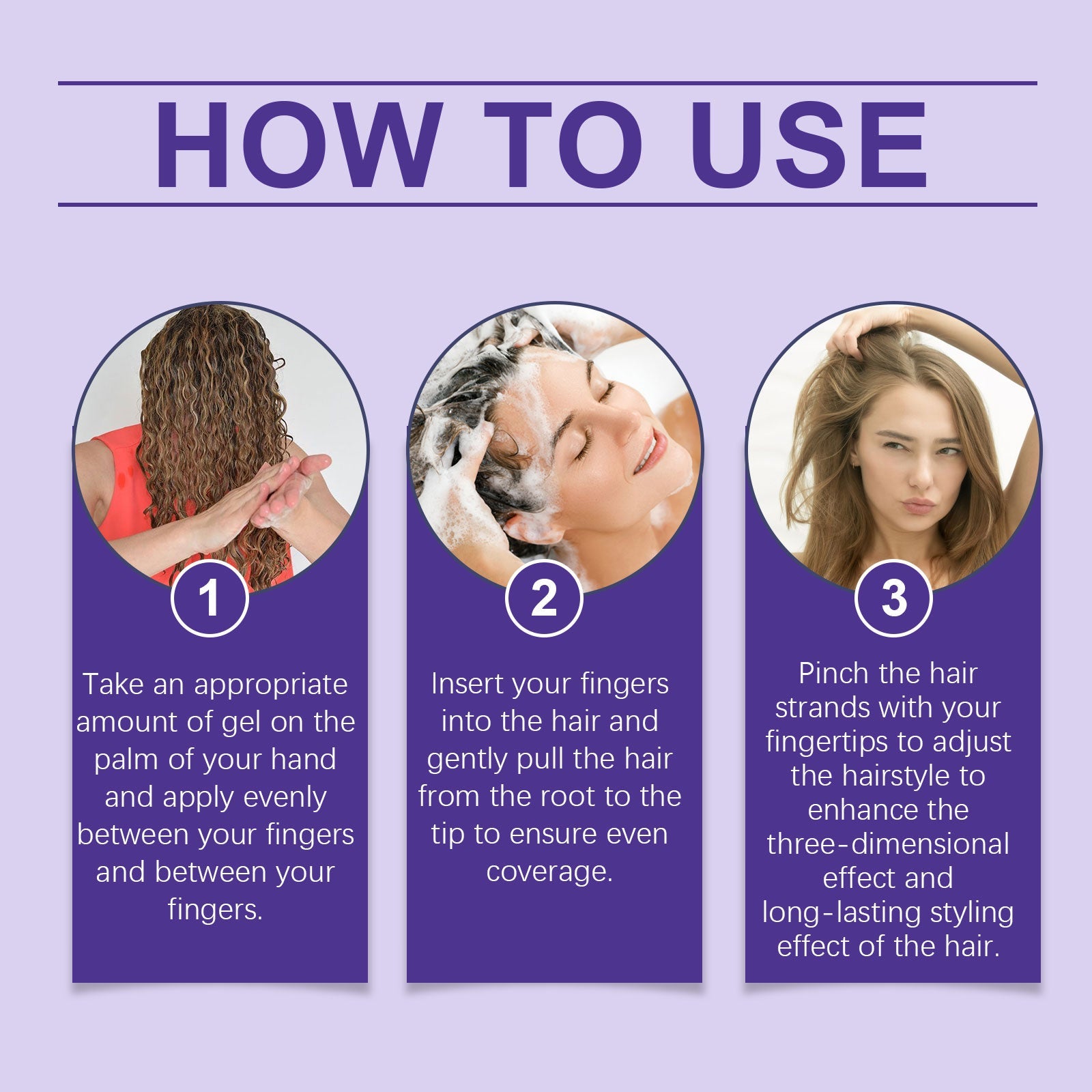 Curl Styling Gel Hair Moisturizing Light Refreshing Curl Styling Long Lasting Care Gel