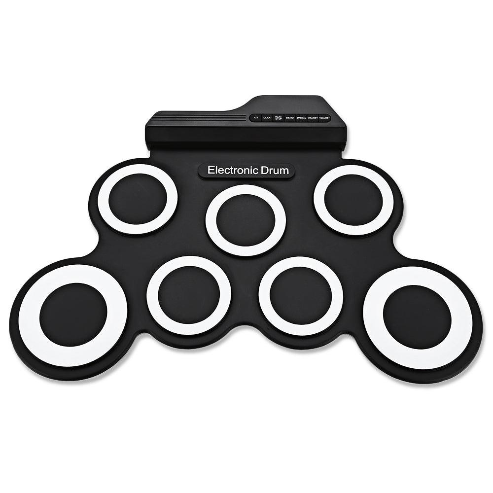 G3002 Portable Silicone 7 Pad Hand Roll Digital Drum Kit