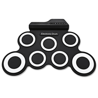 G3002 Portable Silicone 7 Pad Hand Roll Digital Drum Kit