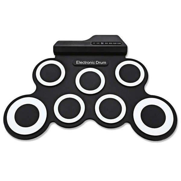 G3002 Portable Silicone 7 Pad Hand Roll Digital Drum Kit