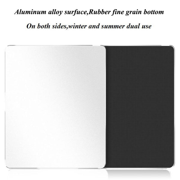 Aluminum Alloy Smooth Mouse Pad 240x180/300mm Hard Metal Slim Desk Mat Rubber Anti-slip Bottom Speed Control Mousepad For Gaming