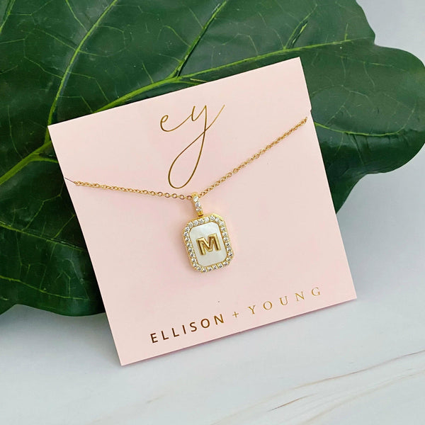 Initial Deco Open Locket Pendant Necklace - Gifts for You 'n Me
