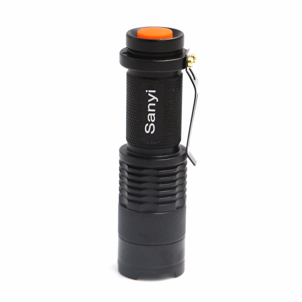6PCS/Set Mini Flashlight Waterproof LED light Zoomable Torch AA 14500 battery  Torch Lamp