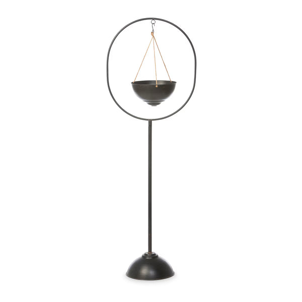 Spherical Iron Plant Stand