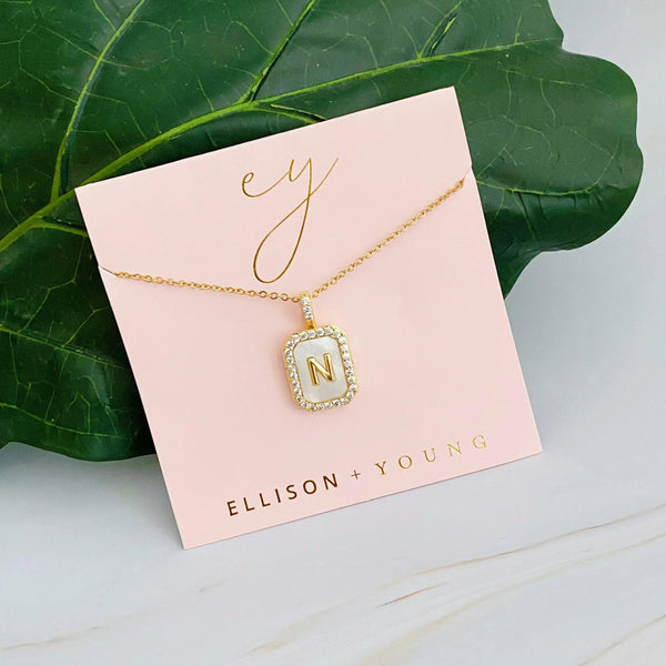 Initial Deco Open Locket Pendant Necklace - Gifts for You 'n Me
