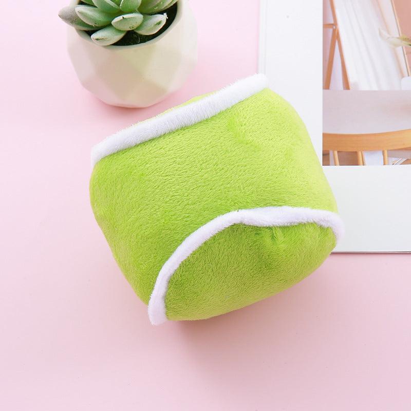 Pet Plush Squeaky Simulation Ball Dog Toy