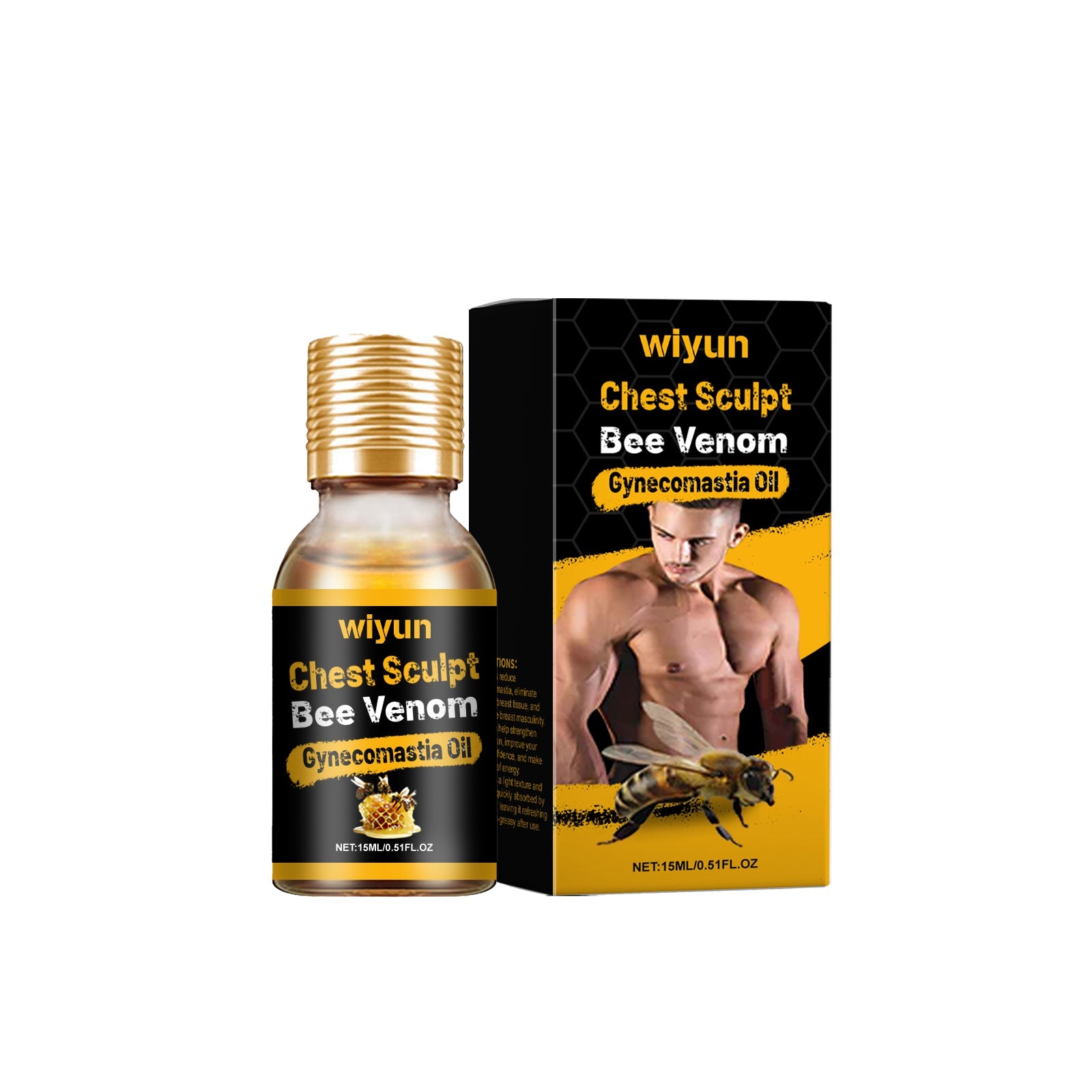 Men's Chest Massage Oil, Hydrating And Moisturizing Body Massage Treatment Oil