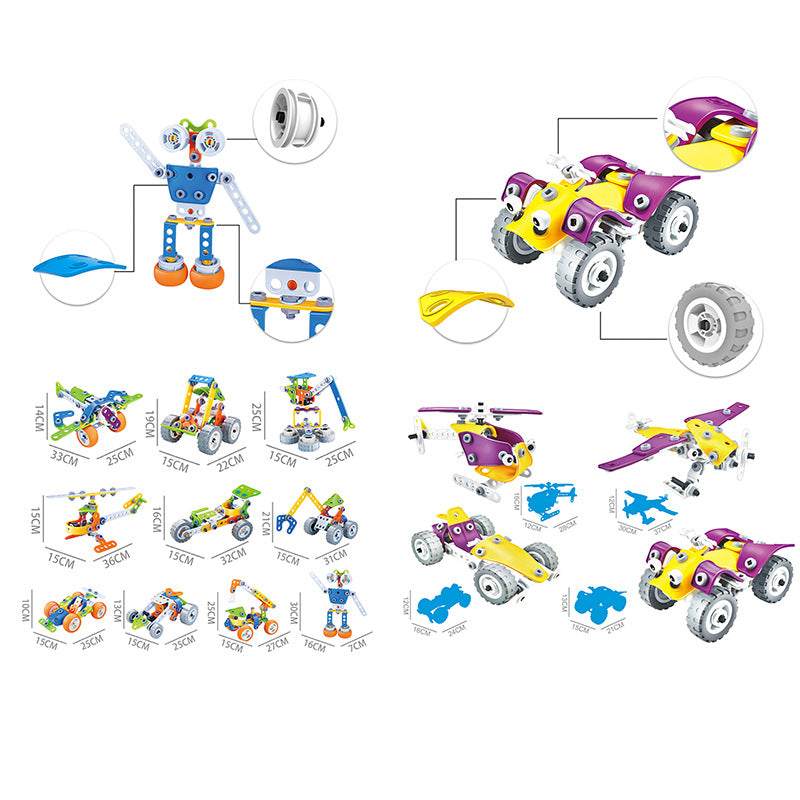 Kids Building Blocks STEM Toys for 4+ Boys Birthday Gifts Educational Autism Sensory Toy Building Set Creative Learning Games