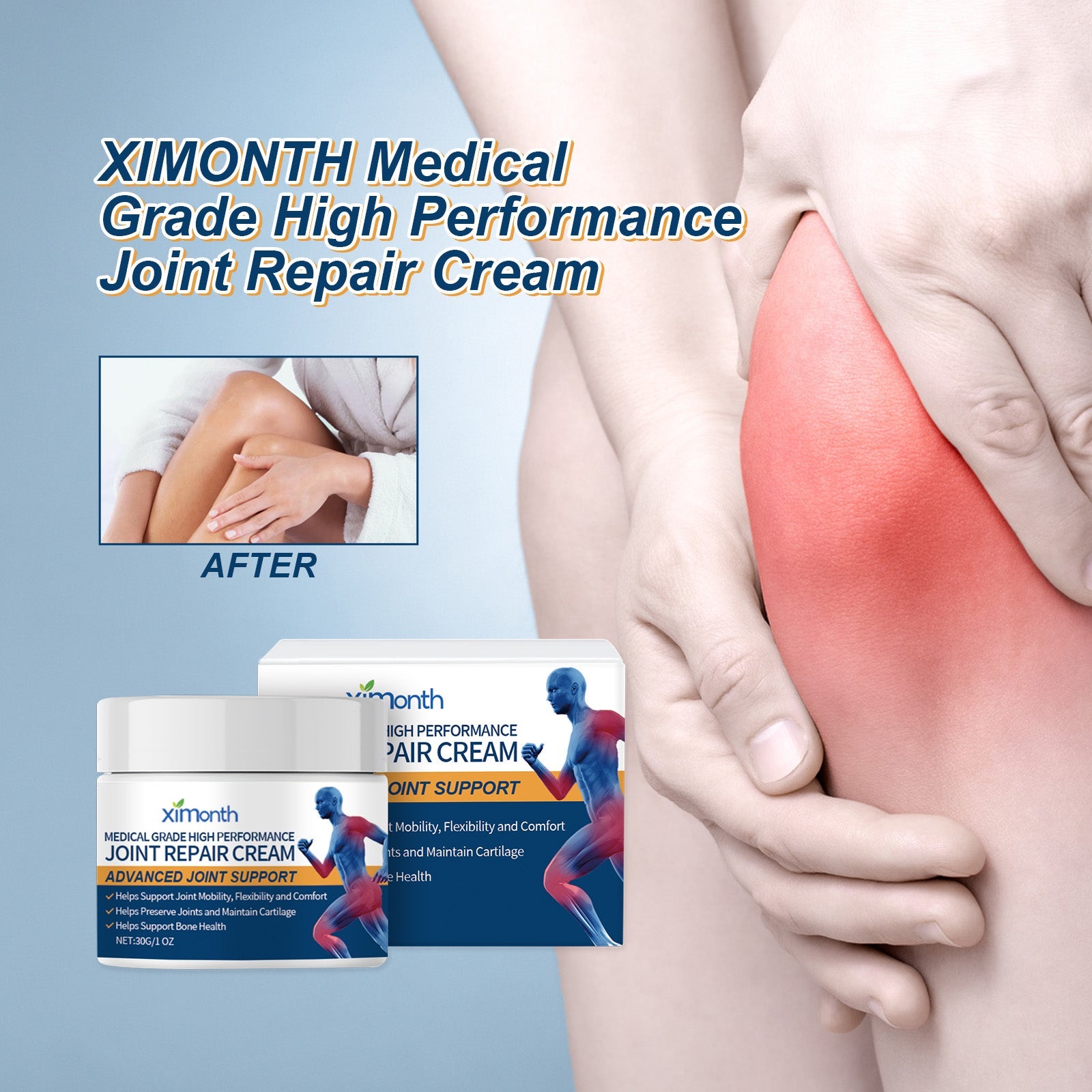 Medical Grade High Performance Joint Repair Cream, Relieve Wrist Knee Lumbar Shoulder And Neck Joint Pain Care Cream