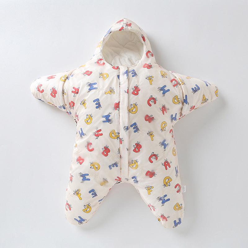 Baby Sleeping Bag Starfish Lamb Split Sleeping Bag With Cotton Thickened Warm Baby Sleeping Bag Anti Kick Quilt