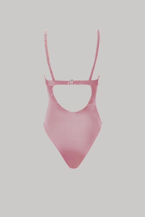 Eden Underwire One-Piece in Pink Musk