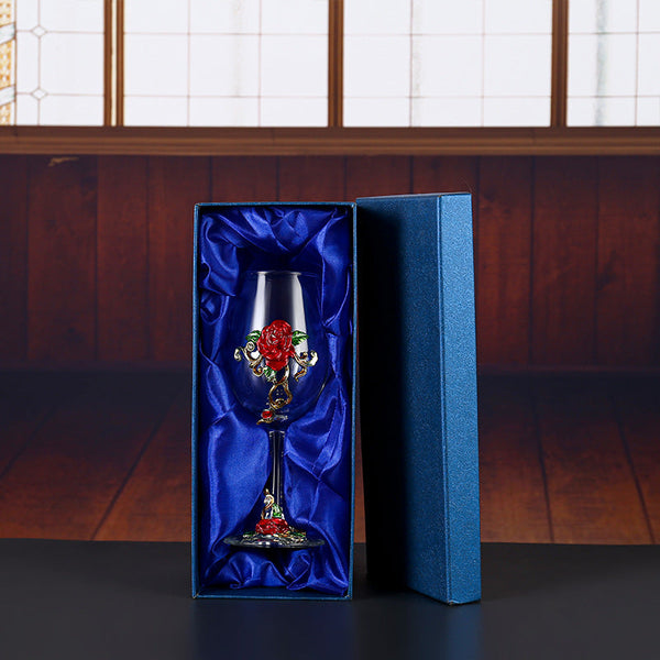 Household enamel crystal glass red wine glass goblet decanter