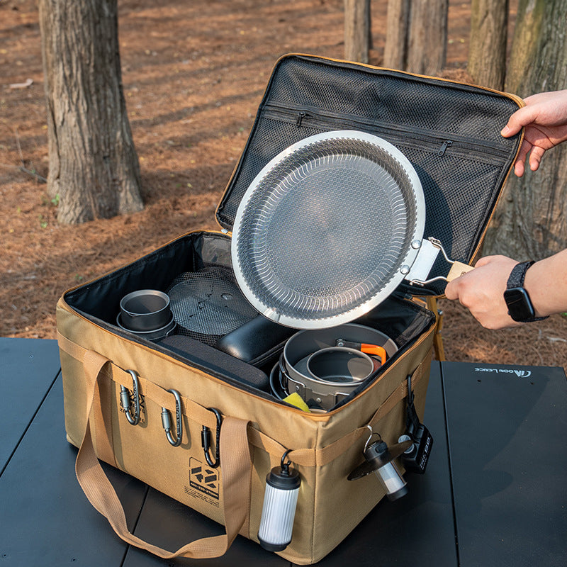 Outdoor storage bag, large - capacity foldable storage box, camping gear for picnic, portable, water - resistant