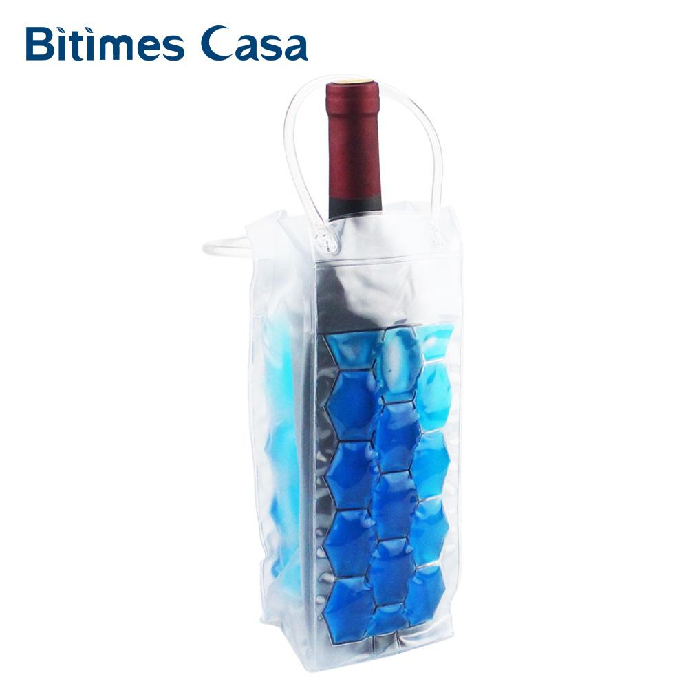 Rapid Ice Wine Cooler PVC Beer Bag Outdoors Ice Gel  Picnic CoolSacks Wine Cooler Chillers Frozen  Bottle