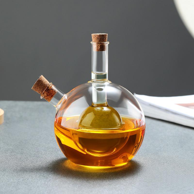 Kitchen Storage Sealed Bottles, Double-layer 2-in-1 Glass Bottles, Oil, Vinegar, Sauce, Seasoning Bottles, Kitchen Tools