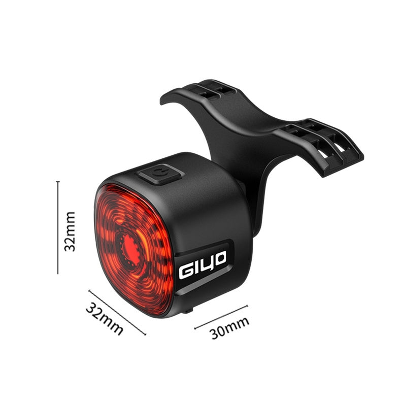 Bicycle Smart Brake Tail Light MTB Road Bike Auto Brake Sensing Light SB Rechargeable IPX6 Waterproof LED Warning Rear Lamp