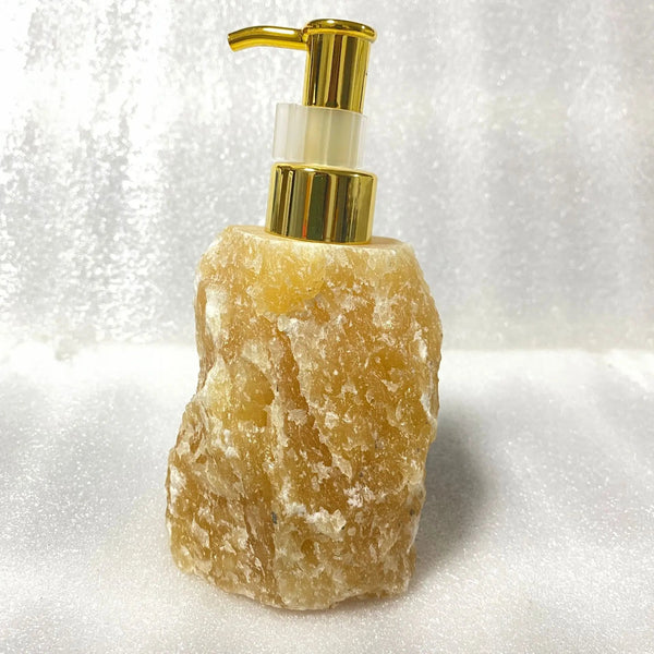 1 PCS Natural Pink Crystal Stone Press Bottle Dispenser 30ml Liquid Dispenser Shower Gel Wash Light Luxury Bathroom Accessory - Gifts for You 'n Me