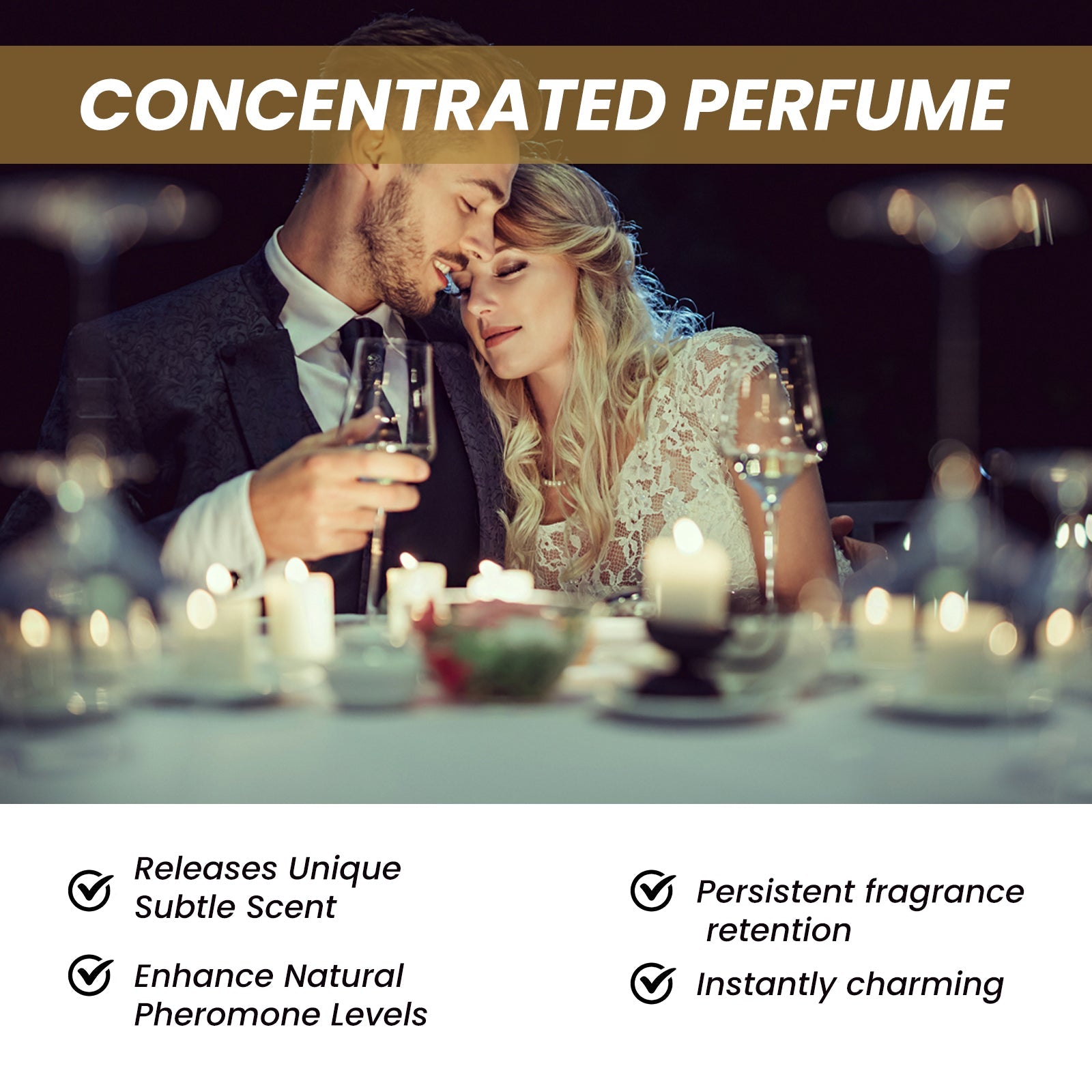 Essential Oil Perfume Long-Lasting Light Fragrance Natural Fresh Portable Neck Wrist Behind Ear Couple Dating Perfume