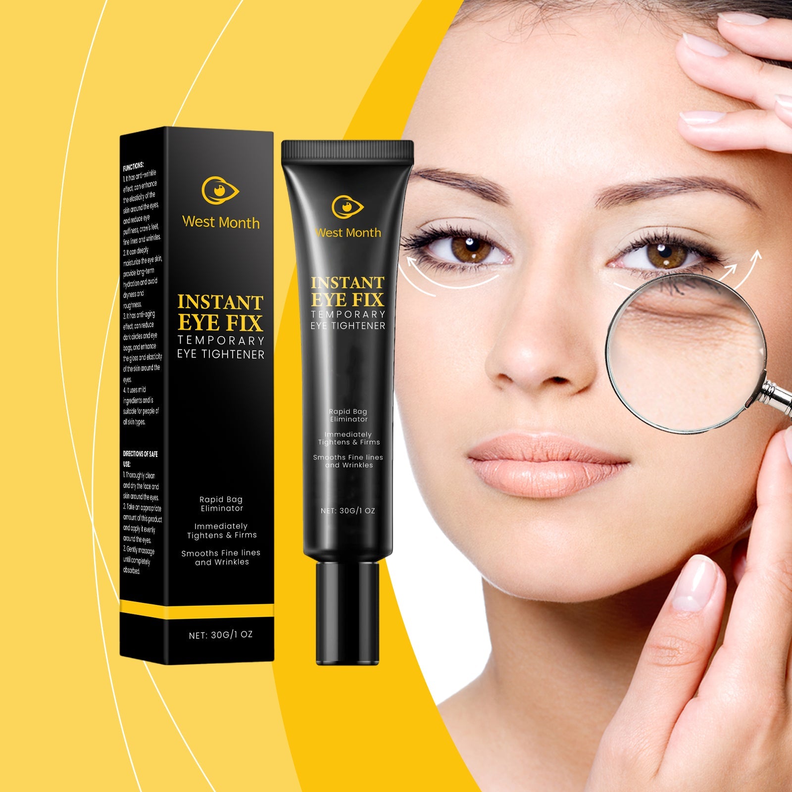 Firming Eye Cream Reduces Fine Lines, Moisturizes, Hydrates And Improves Eye Skin