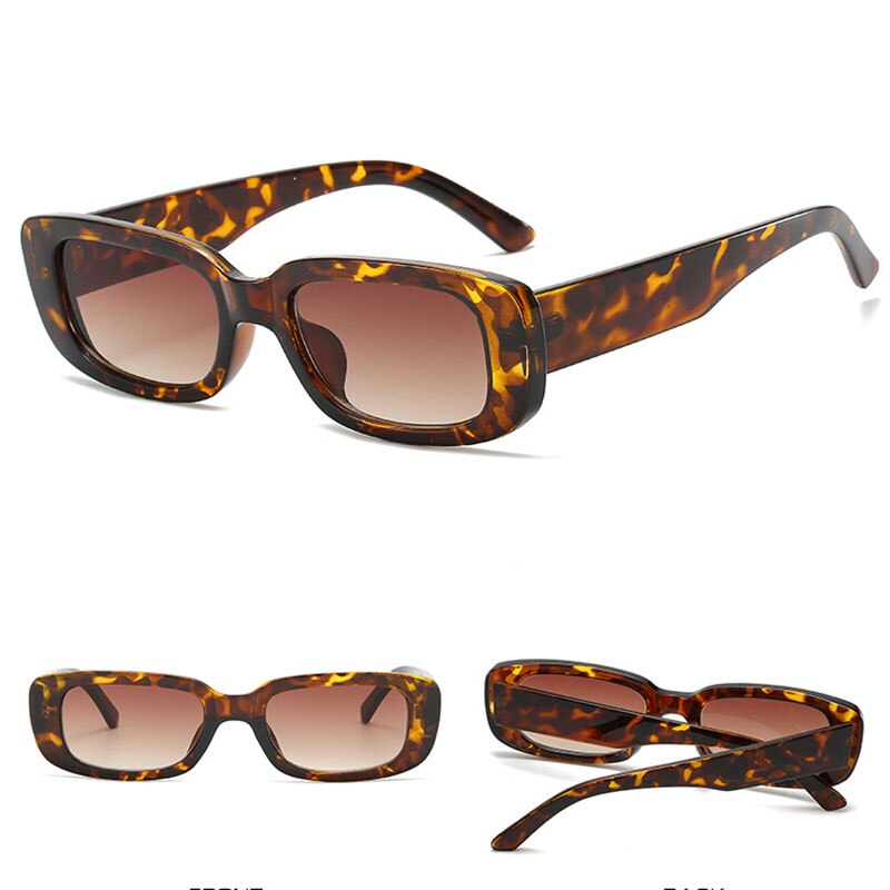 Trend Small Frame Sunglasses Female Square Sunglasses Olive Green Colorful Ins Street Shot Glasses