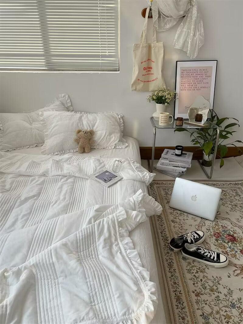 Solid color summer cool air-conditioned thin summer blanket