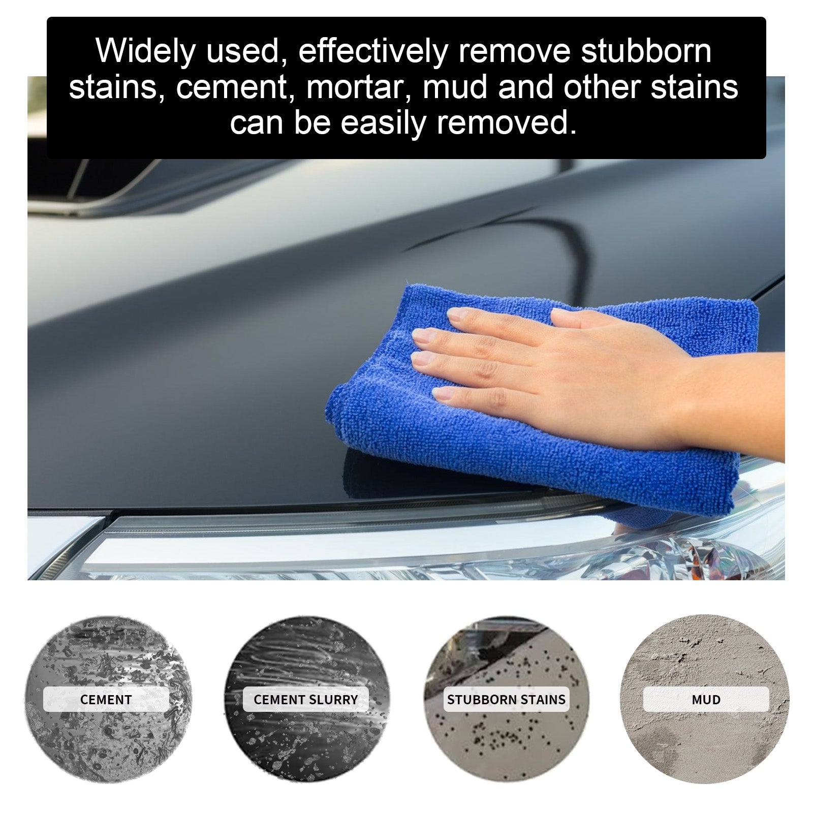 Cement Stains Detergent, Car Paint Concrete Spot Removal Stubborn Mud Cleaning