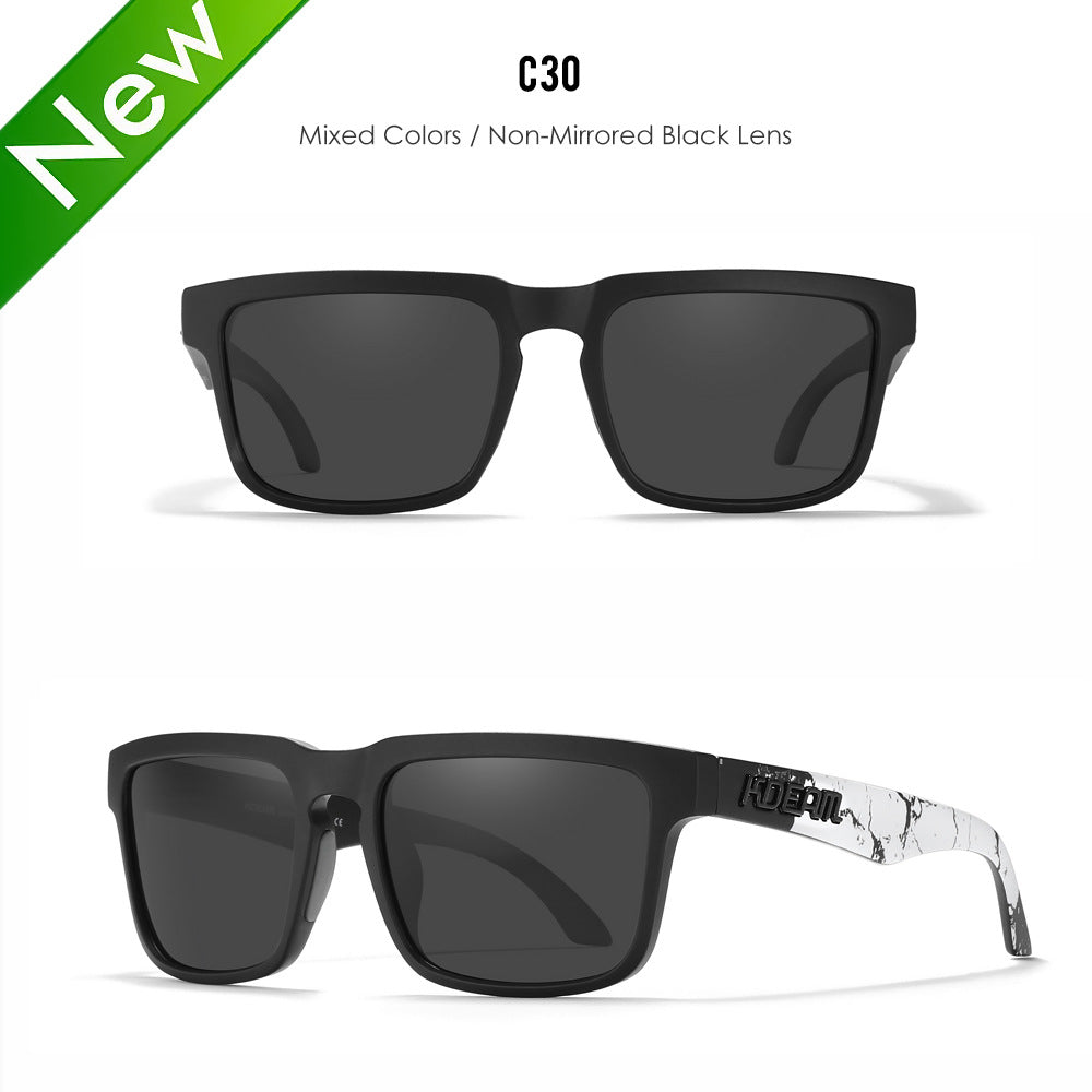 Classic polarized sunglasses for men and women ultra light driving glasses colorful real film sunglasses