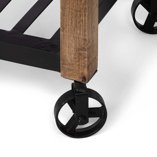 Vintage Rolling Garden Cart with Drawers