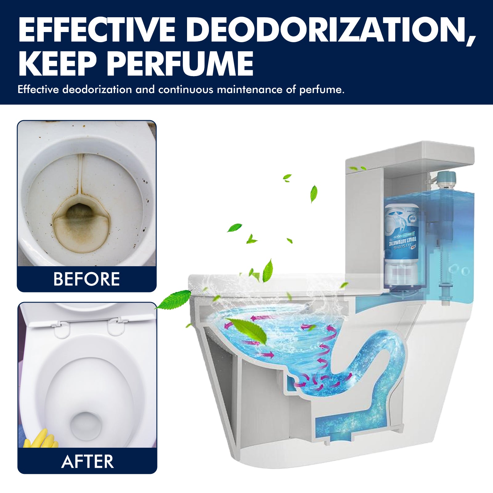 Toilet Cleaning Solution, Toilet Descaling And Deodorizing Cleaning Urine Stains Cleaning Solution