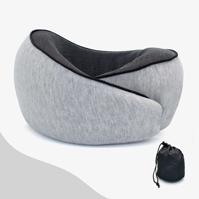 U-shaped memory cotton neck pillow with slow rebound for car travel neck protection