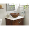 Noce Brown Travertine V-Shape Tapered Sink Polished (D)16