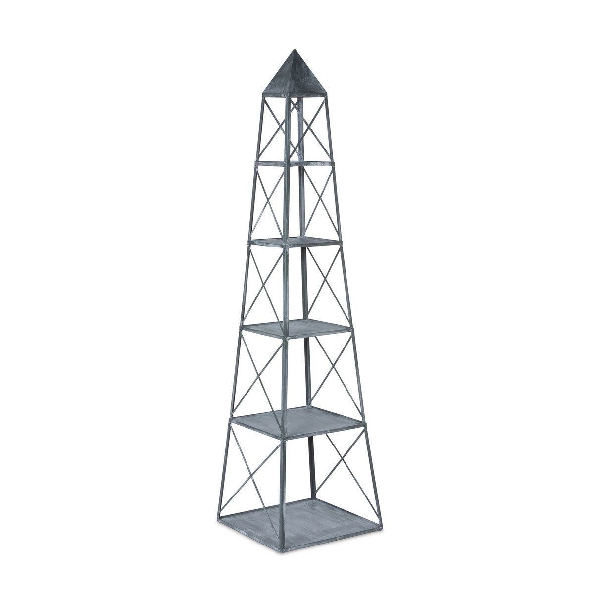 Stackable Galvanized Obelisk