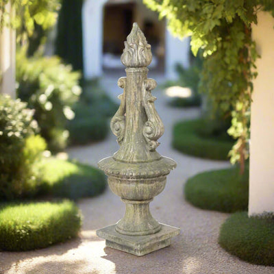 Antique Grecian Garden Torch Statue