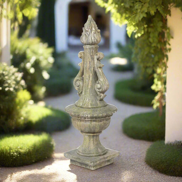 Antique Grecian Garden Torch Statue