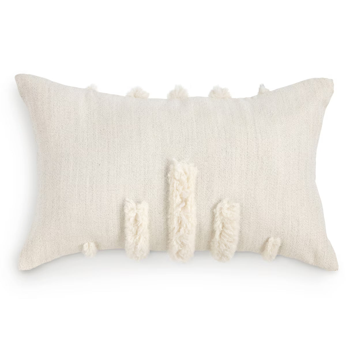 Texture Stripe Alpaca Wool Lumbar Pillow Cover